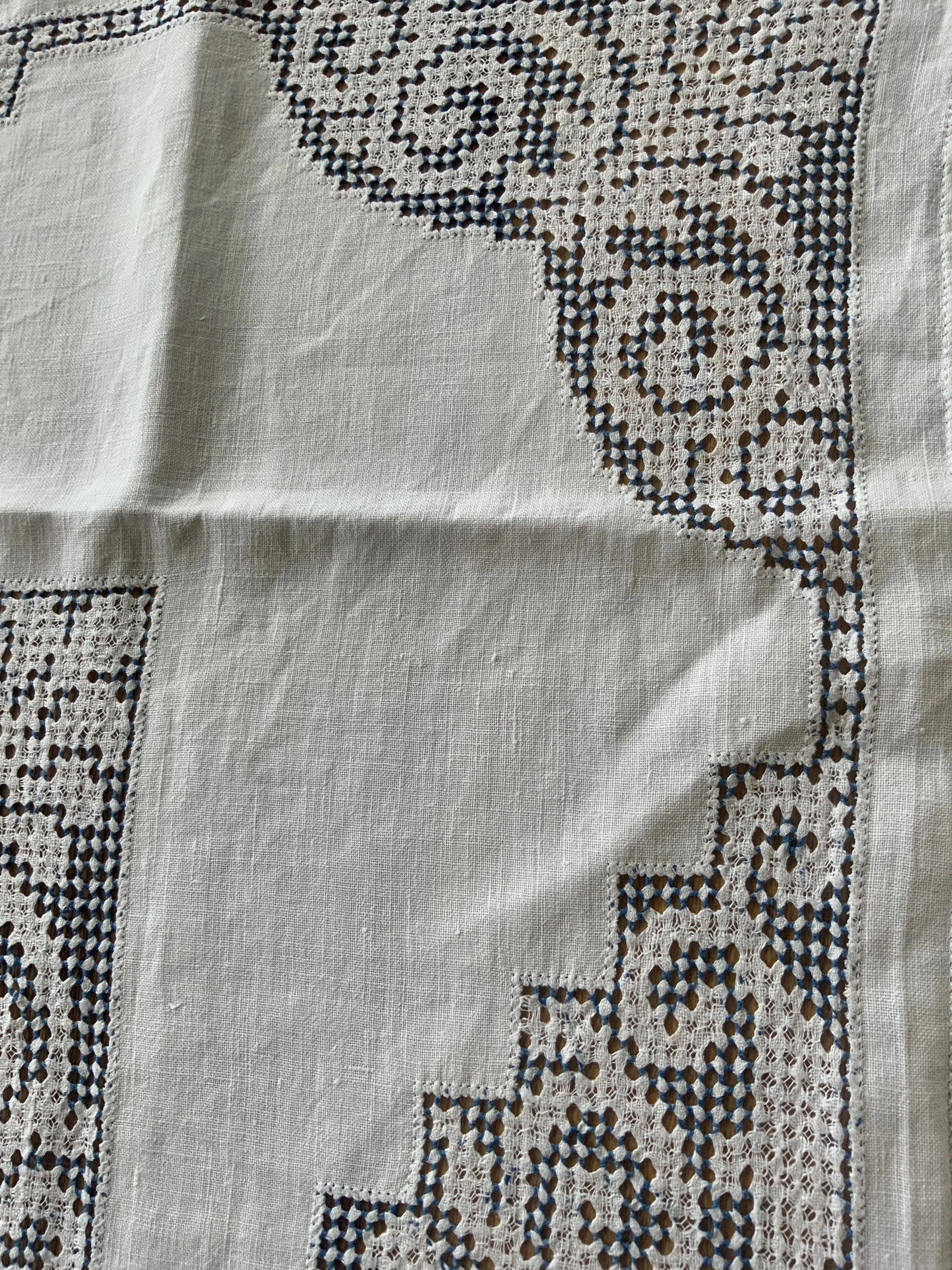 Edwardian Embroidered Tablecloth - 1900