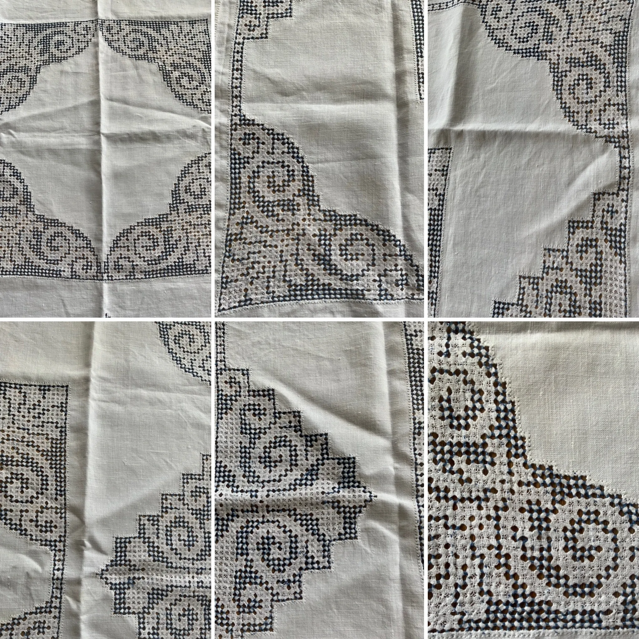 Edwardian Embroidered Tablecloth - 1900