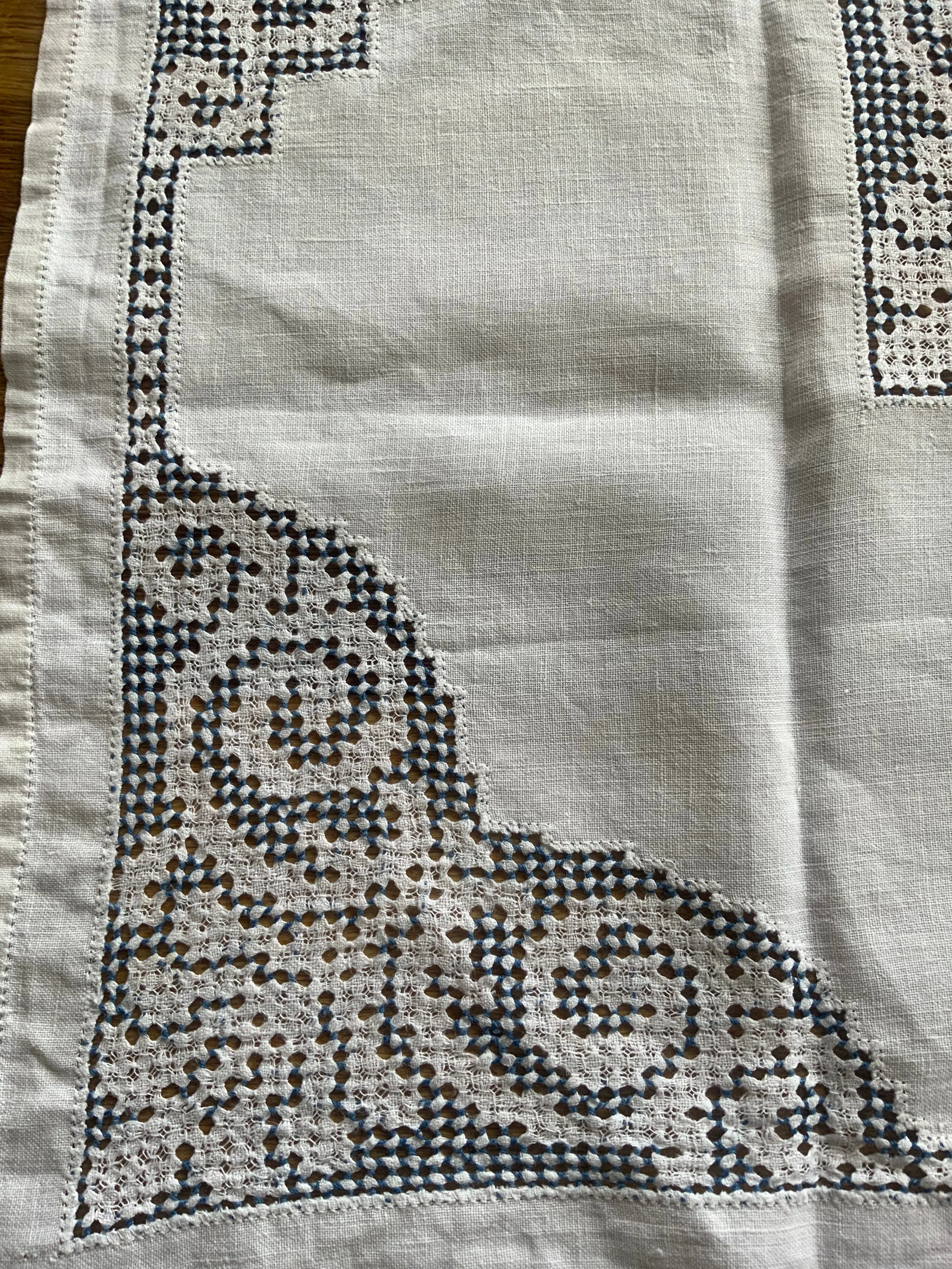 Edwardian Embroidered Tablecloth - 1900