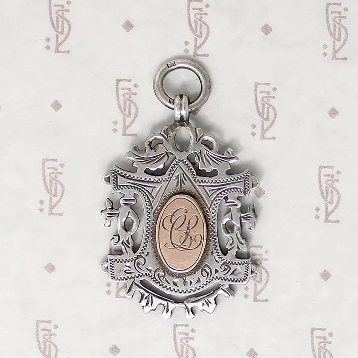 Edwardian English "Winners of Schools League" Sterling Fob