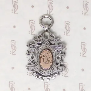 Edwardian English "Winners of Schools League" Sterling Fob