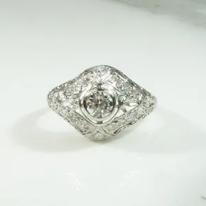 Edwardian Platinum Filigree Beauty