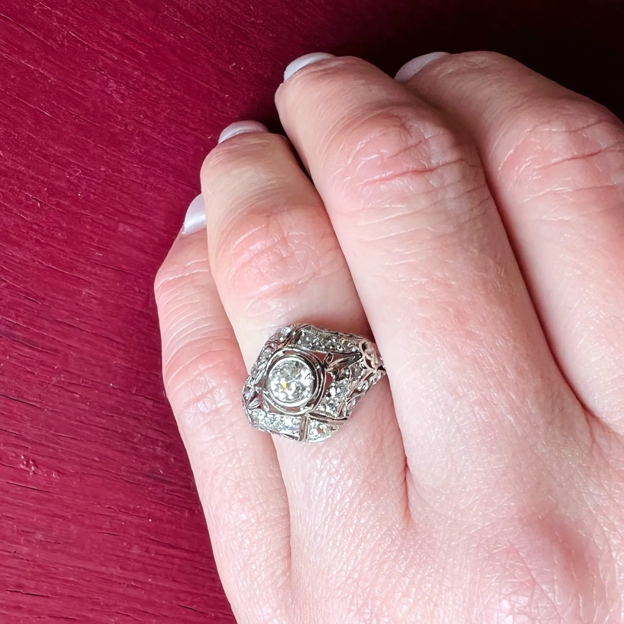 Edwardian Platinum Filigree Beauty
