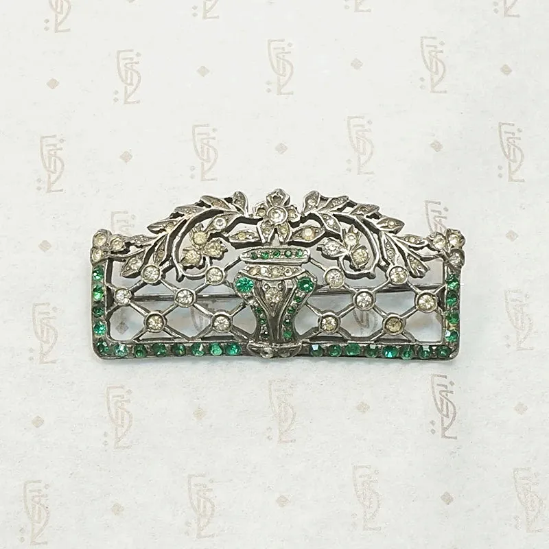 Edwardian Stylized Garden Brooch