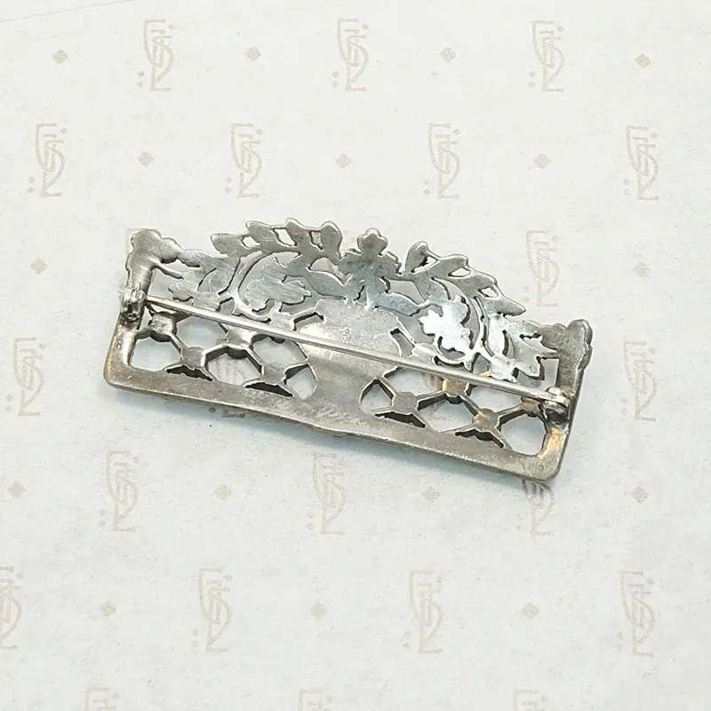 Edwardian Stylized Garden Brooch