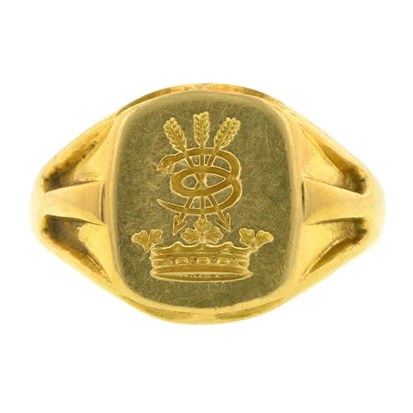Edwardian Vintage Signet Ring