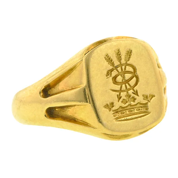 Edwardian Vintage Signet Ring
