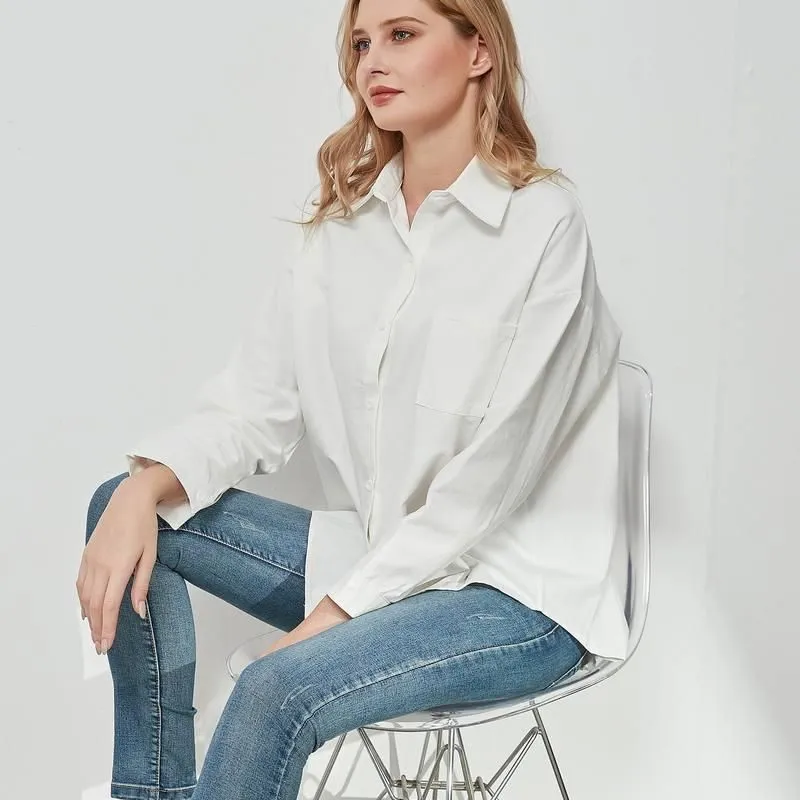 Elegant Vintage Casual Oversize Blouse