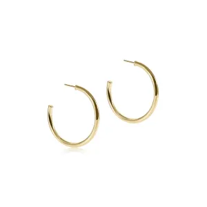 enewton Round Gold 2" Post Hoops