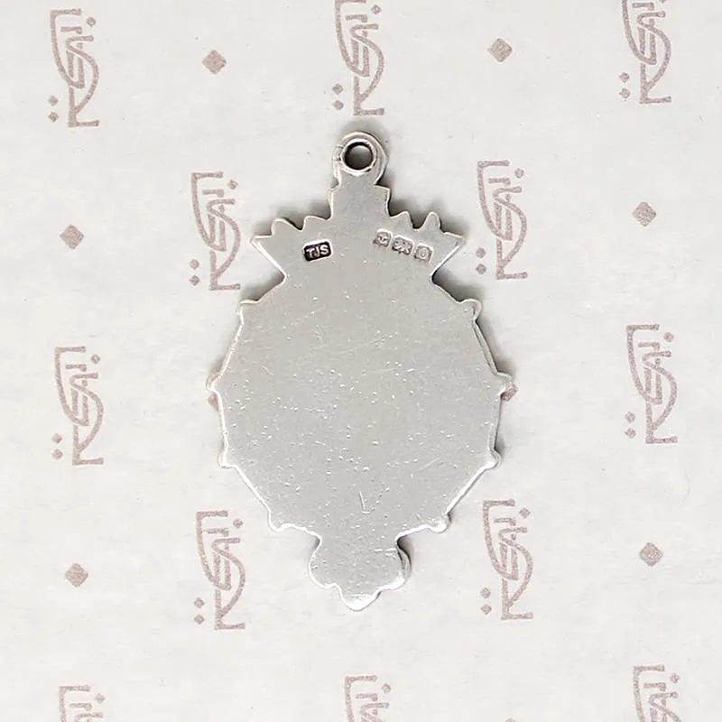 English Sterling Silver Medal with Crown & Shield