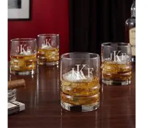 Engraved Rocks Glasses (Highball) Set of 4