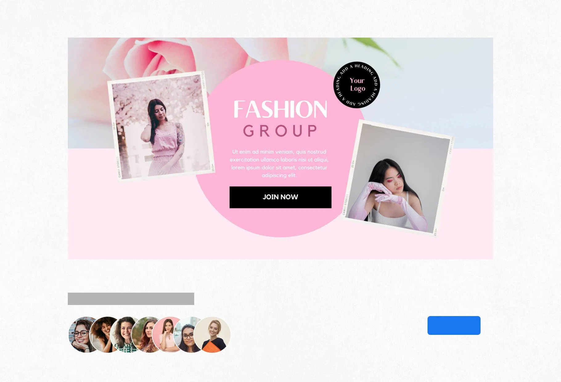 Facebook Group Banner Lotus Canva Templates