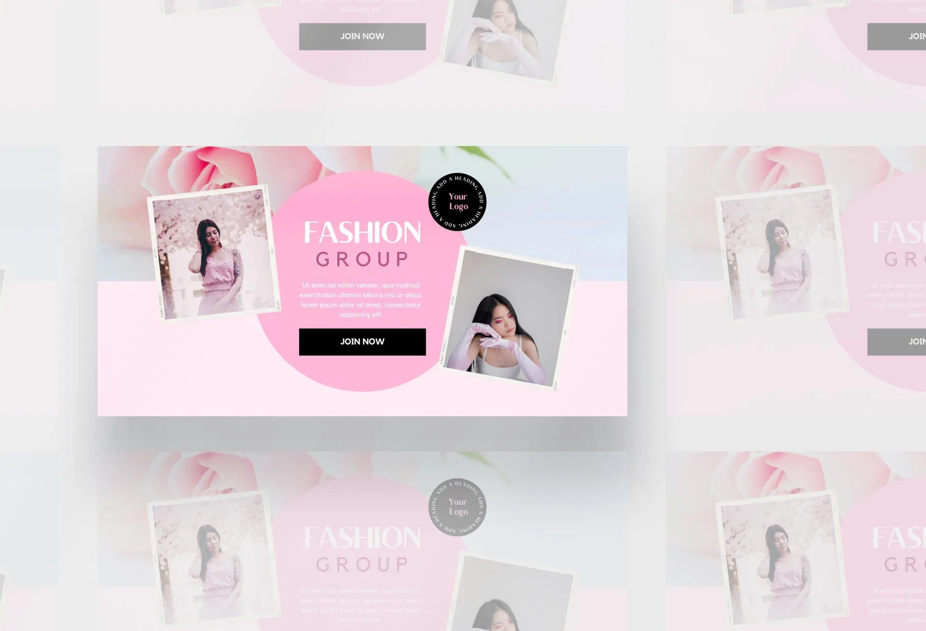 Facebook Group Banner Lotus Canva Templates