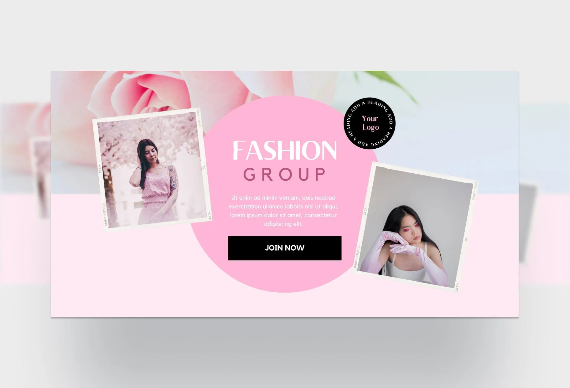 Facebook Group Banner Lotus Canva Templates