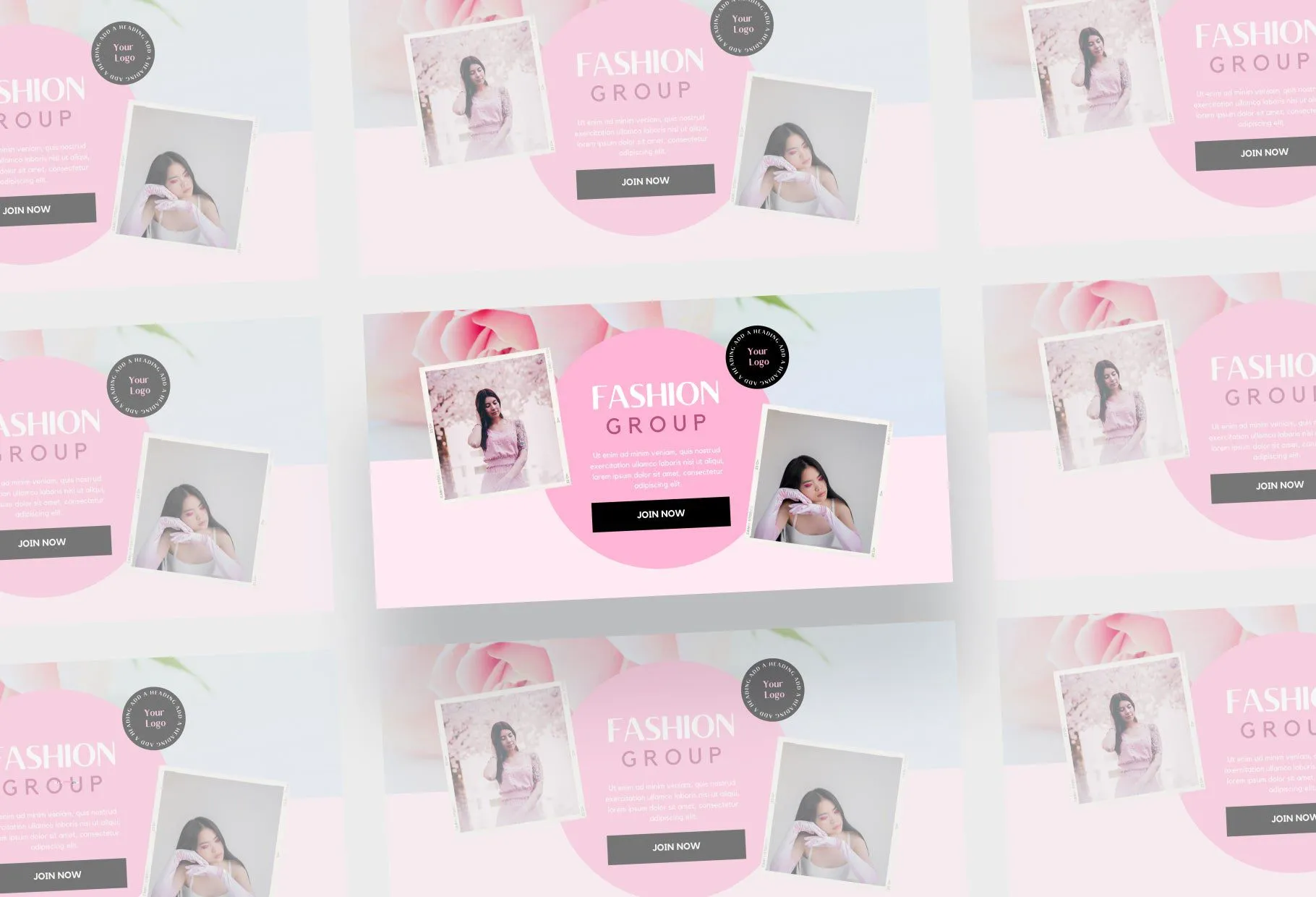 Facebook Group Banner Lotus Canva Templates