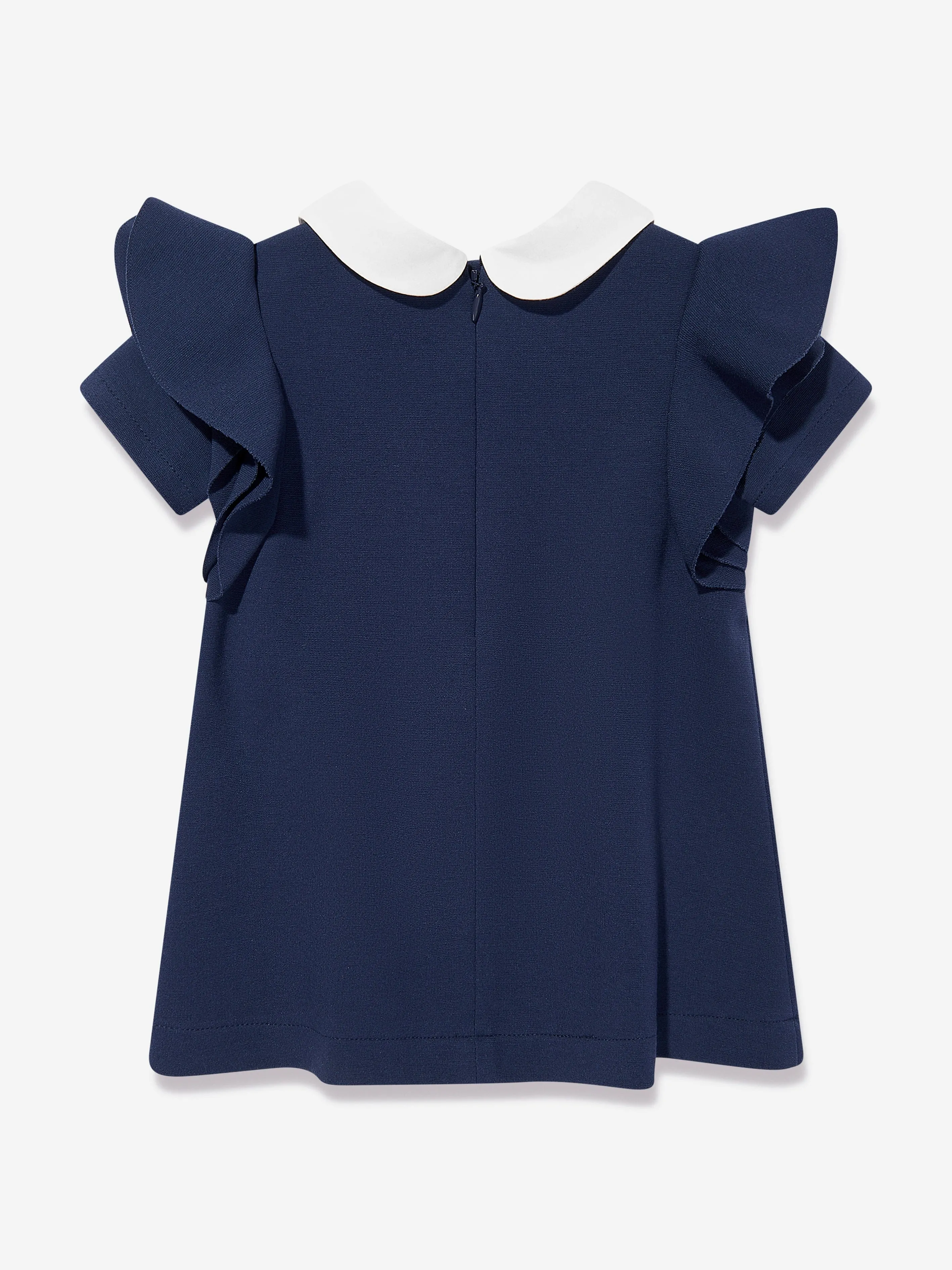 Fendi Baby Girls Punto Milano Dress in Navy