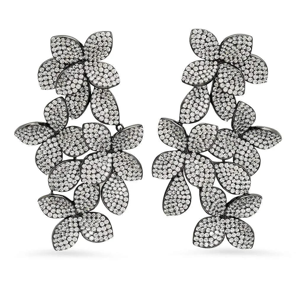 FIORE CASCADE EARRINGS, BR STERLING SILVER