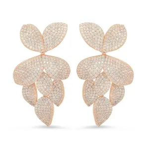 FIORE SWING EARRINGS, ROSE GOLD