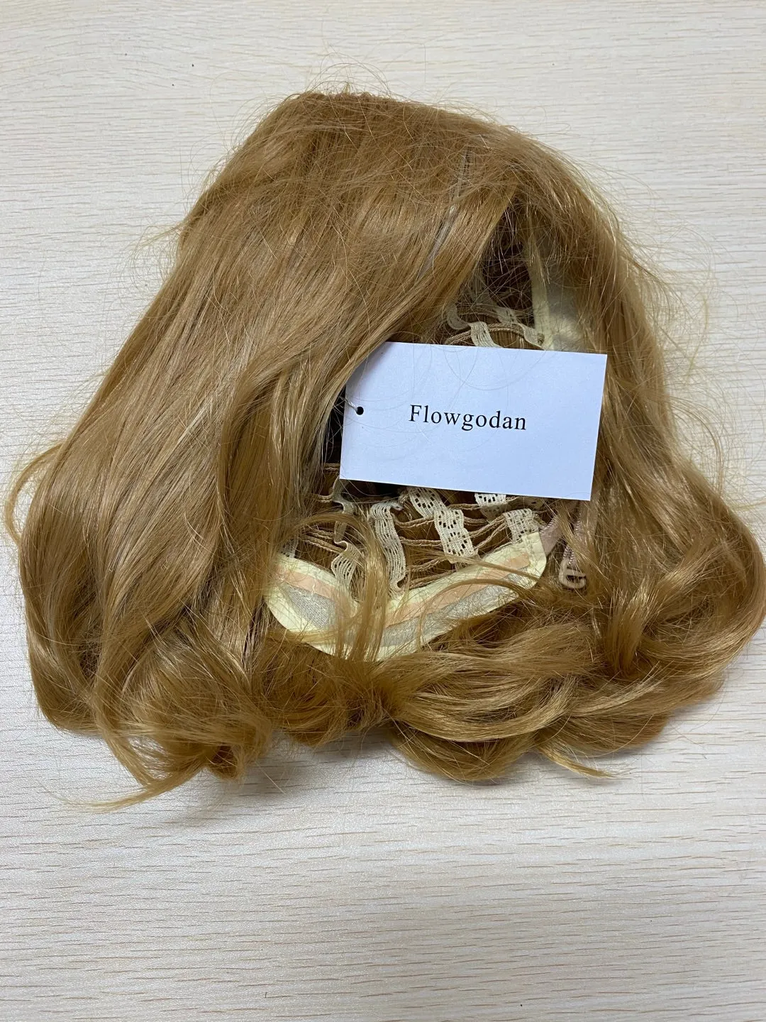 Flowgodan European and American blonde wig