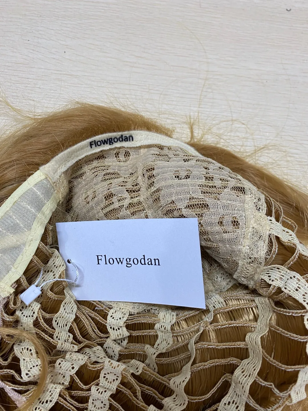 Flowgodan European and American blonde wig