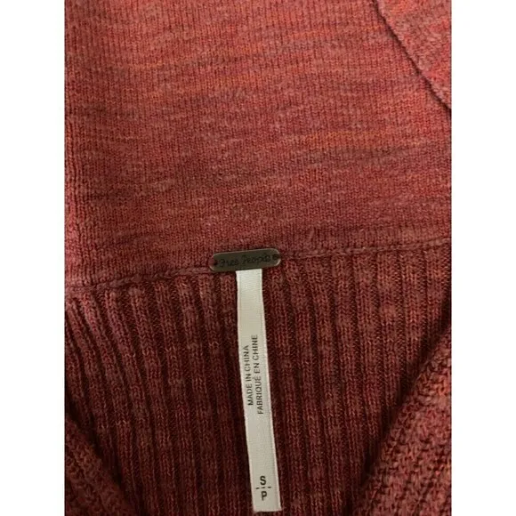 Free People | Anthropologie| Rain Or Shine Women’s Red Knit Mini Dress | Small