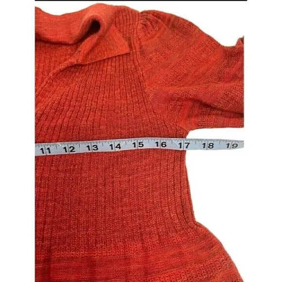Free People | Anthropologie| Rain Or Shine Women’s Red Knit Mini Dress | Small
