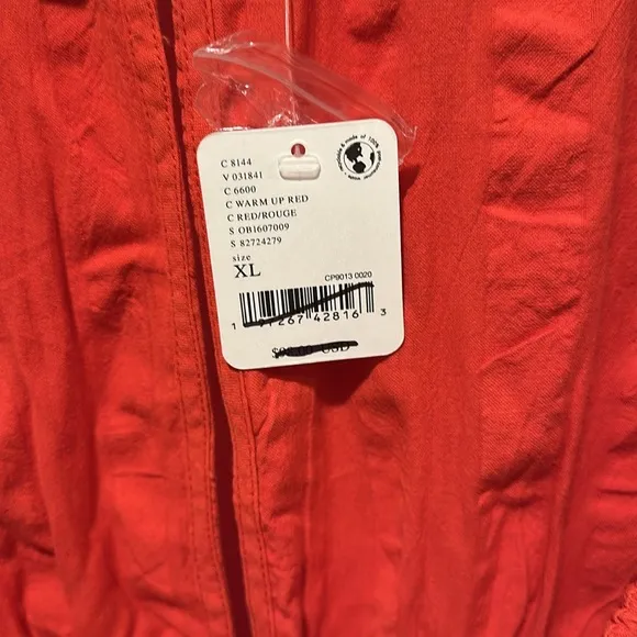 Free People Natalya Solid Midi Dress in Warm Up Red