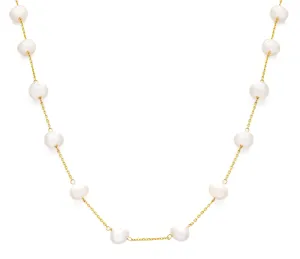 Freshwater Pearl Necklace 0.5" Spacing