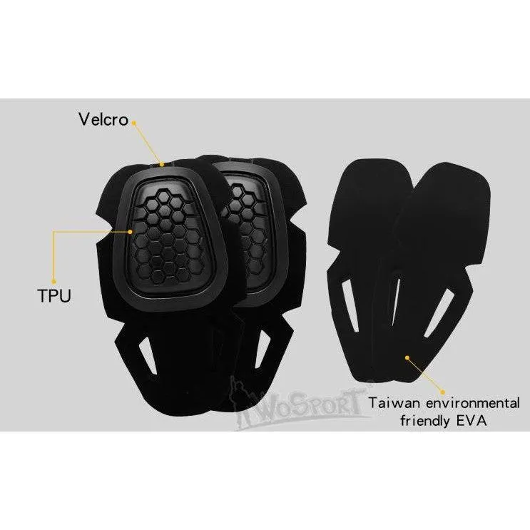 G4 Protective gear tactical Kneepads (without plastic)and  elbow pads set - Black