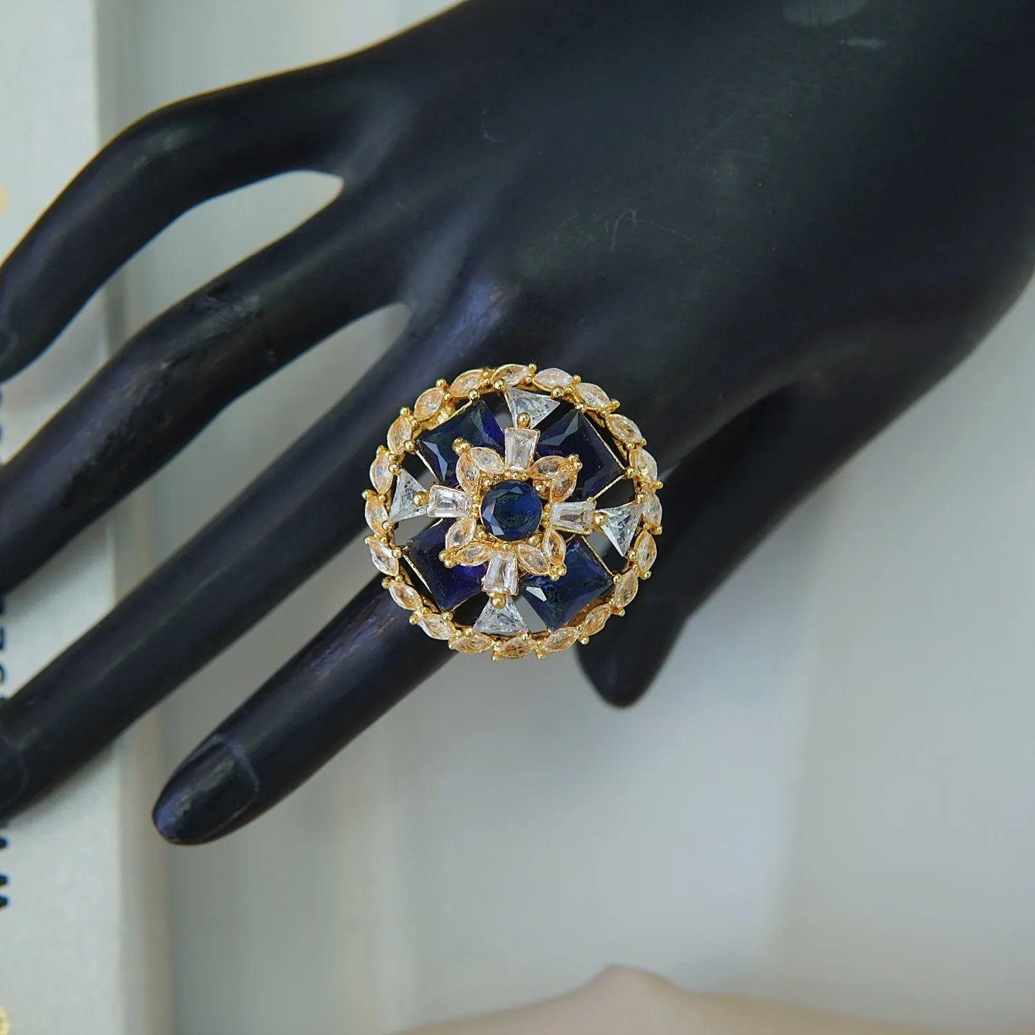 Gemstone Zirconia Doubleds Finger Ring