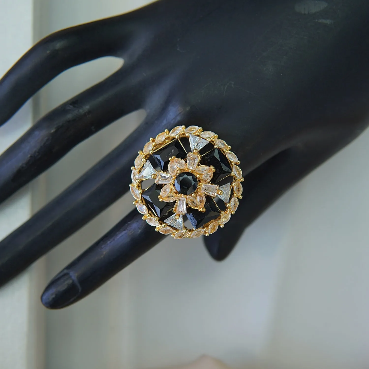 Gemstone Zirconia Doubleds Finger Ring