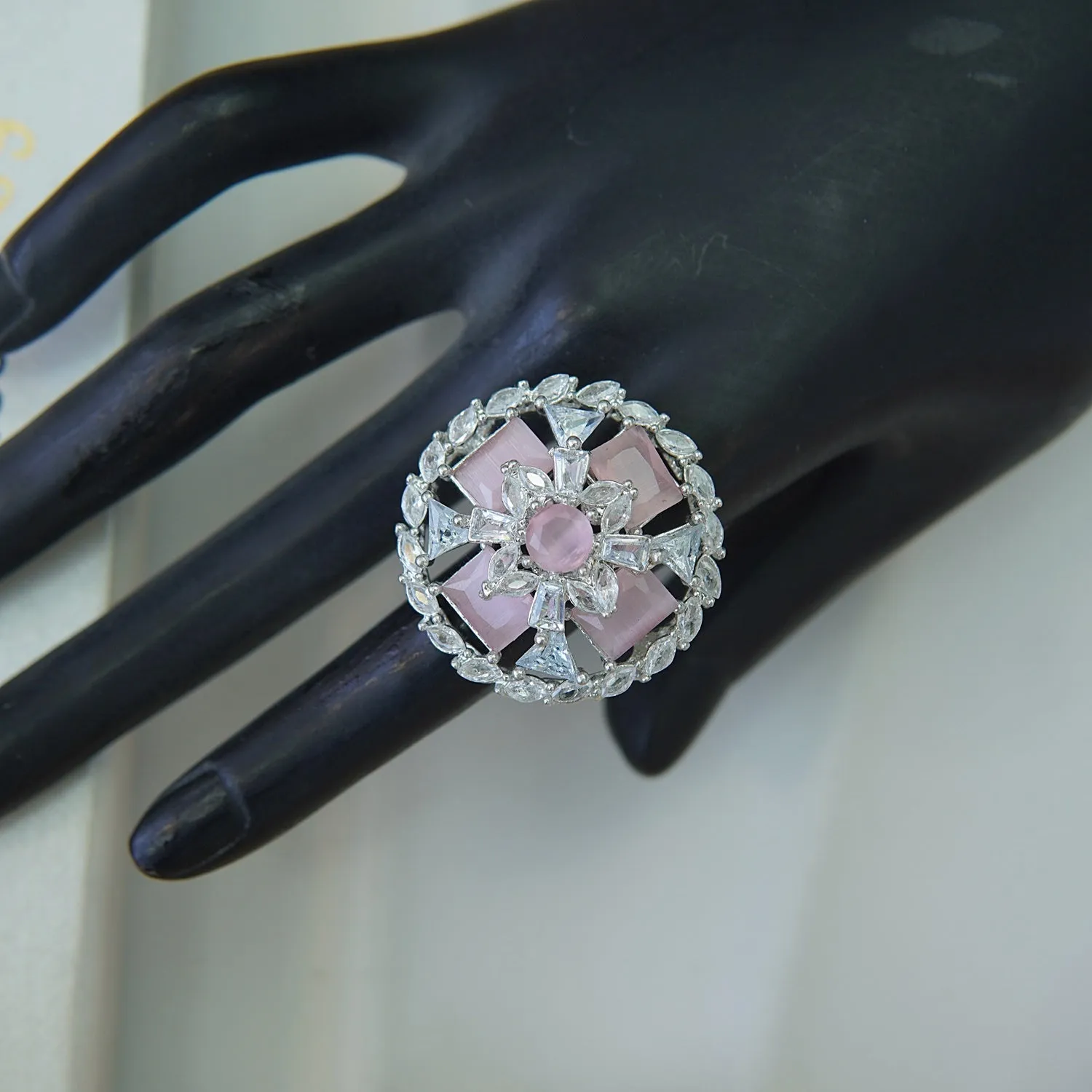 Gemstone Zirconia Doubleds Finger Ring