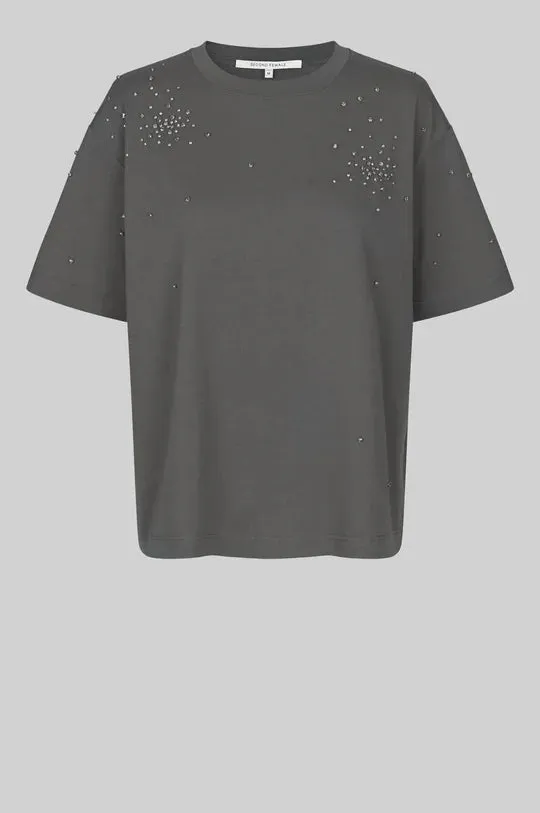 Glitta Sparkling Tee - Volcanic Ash