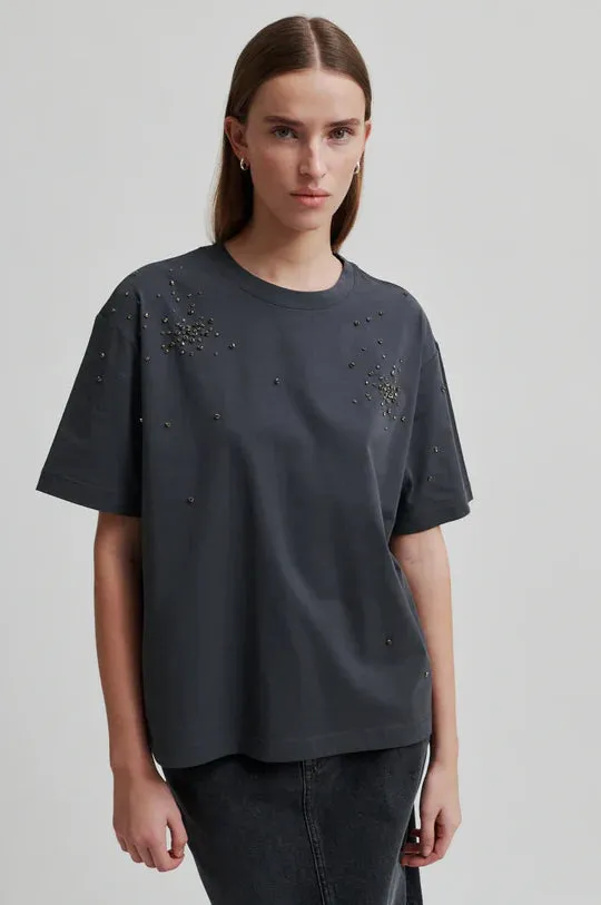 Glitta Sparkling Tee - Volcanic Ash