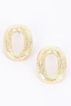 Gold Plated Metal Earring