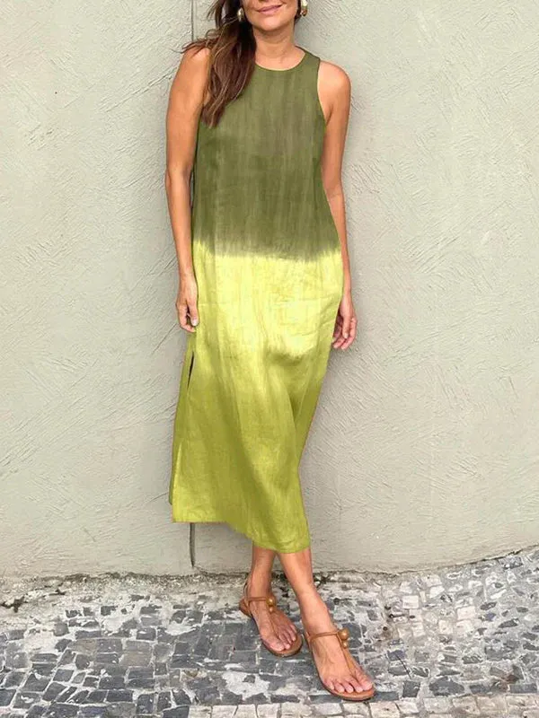 Gracia® | Casual Long Dress With Tie-Dye Pattern