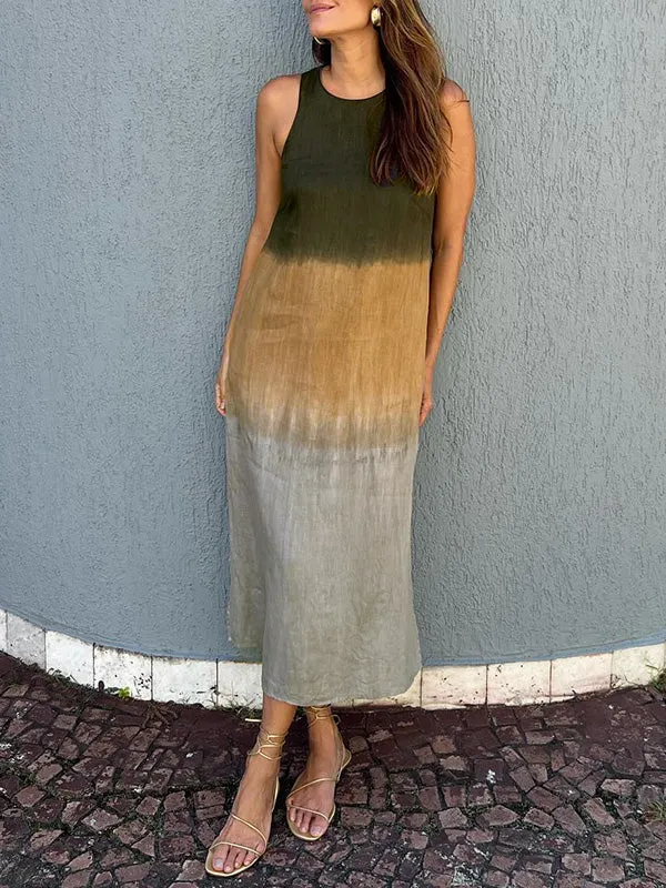 Gracia® | Casual Long Dress With Tie-Dye Pattern