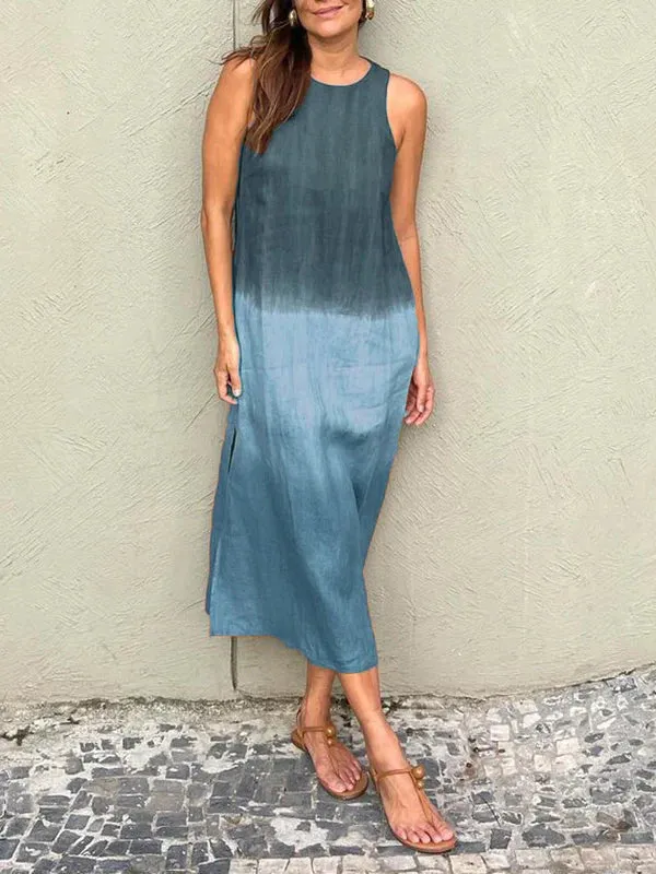 Gracia® | Casual Long Dress With Tie-Dye Pattern
