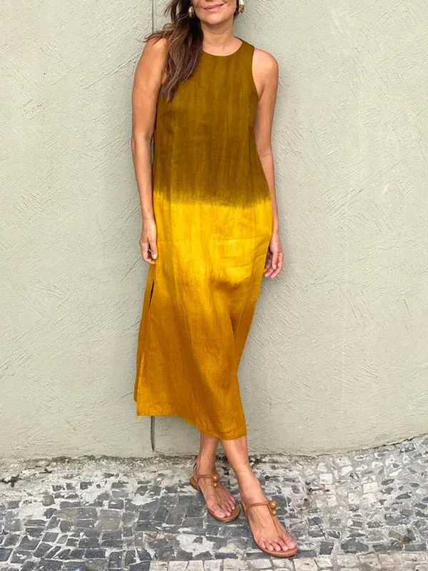 Gracia® | Casual Long Dress With Tie-Dye Pattern