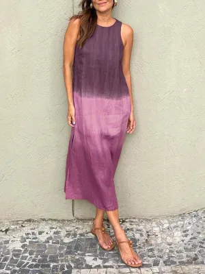 Gracia® | Casual Long Dress With Tie-Dye Pattern