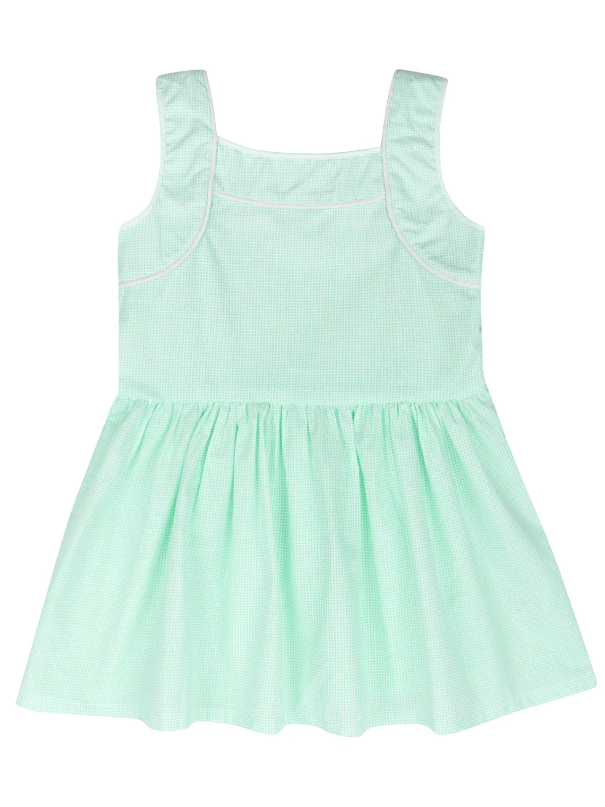 Green Glam Microdot Dress by Kids Couture