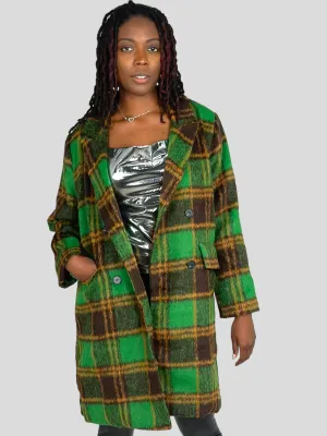 Green Plaid Coat