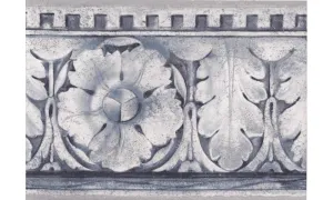 Grey Blue Stone Leaf Molding FT75815B Wallpaper Border