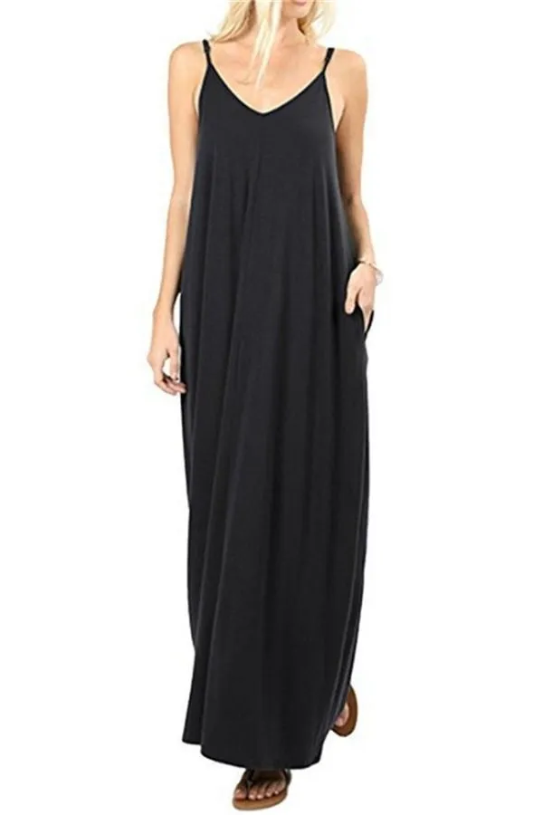 Halter Sleeveless Maxi Dress