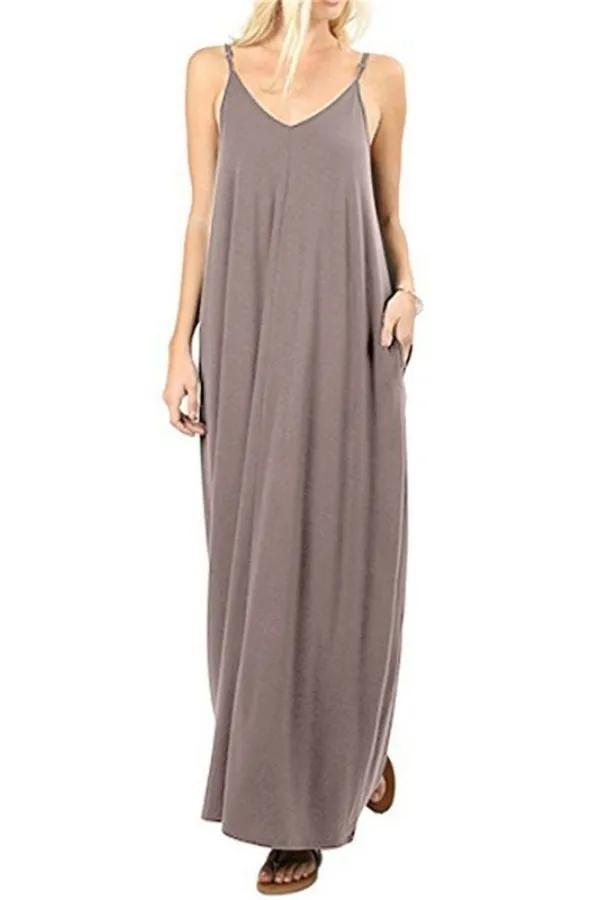 Halter Sleeveless Maxi Dress