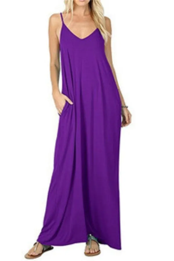 Halter Sleeveless Maxi Dress