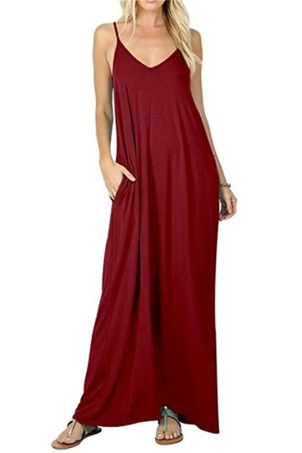 Halter Sleeveless Maxi Dress