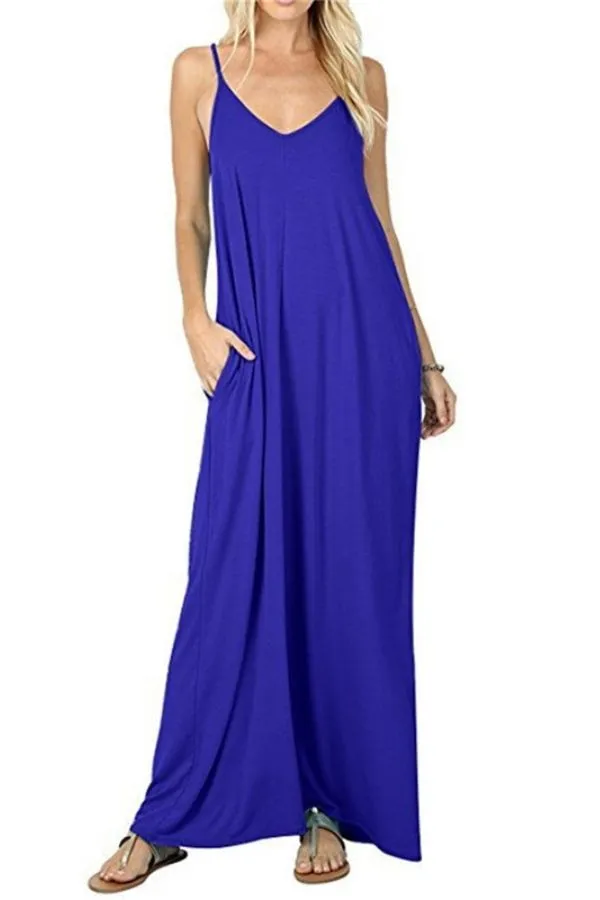 Halter Sleeveless Maxi Dress