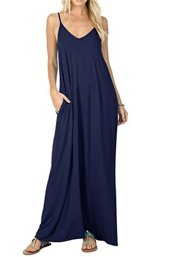 Halter Sleeveless Maxi Dress