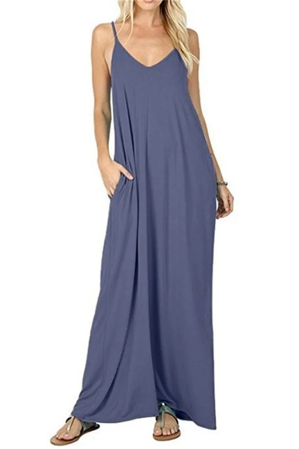 Halter Sleeveless Maxi Dress